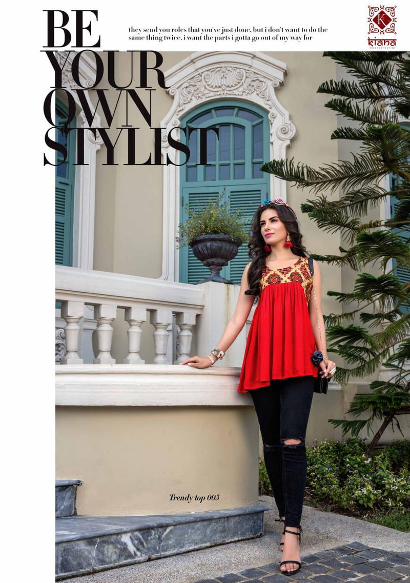 Kiana House Of Fashion Trendy Tops Vol 1 Fancy Short Tops
