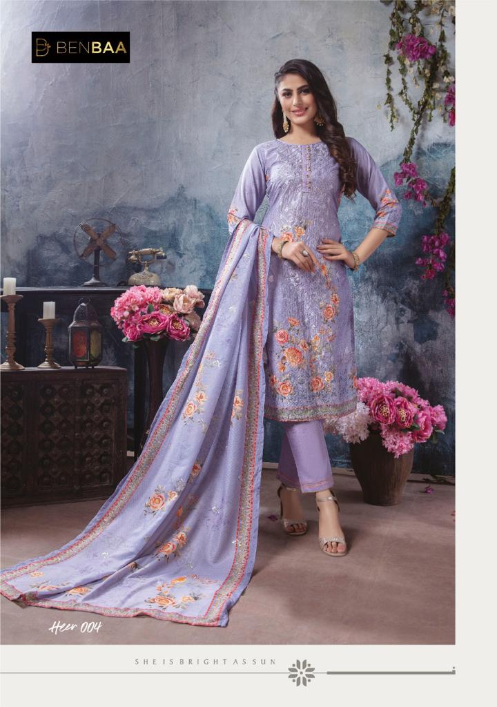 Kiana Benbaa Launch Heer Jam Silk With Digital Embroidery Work Casual Wear Fancy Kurtis