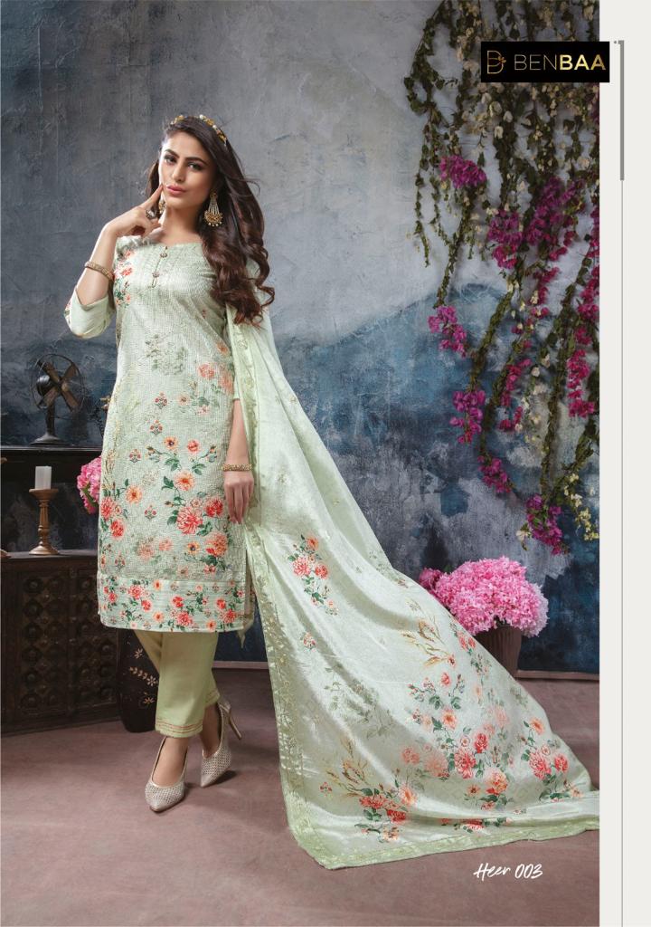 Kiana Benbaa Launch Heer Jam Silk With Digital Embroidery Work Casual Wear Fancy Kurtis
