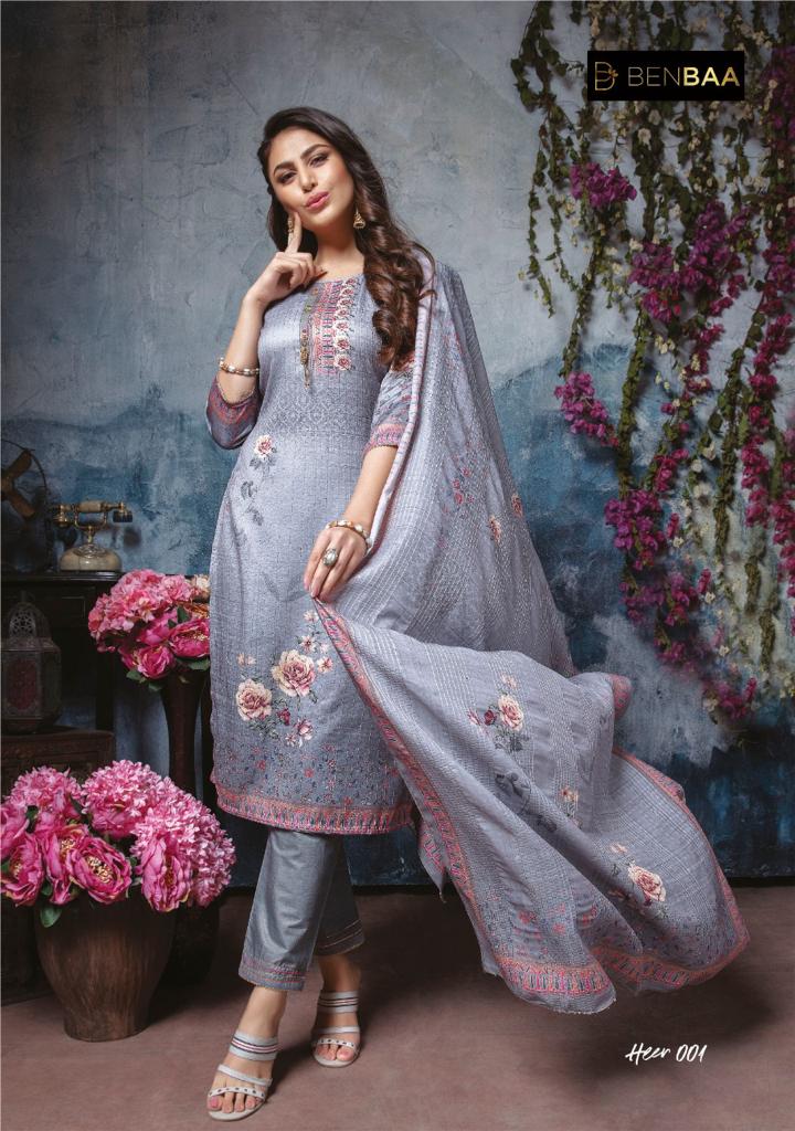 Kiana Benbaa Launch Heer Jam Silk With Digital Embroidery Work Casual Wear Fancy Kurtis
