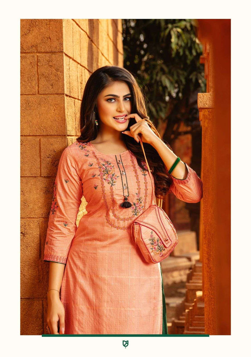 Kiana Fashion Simona Vol 2 Lurex Silk Thread Work Partywear Kurti