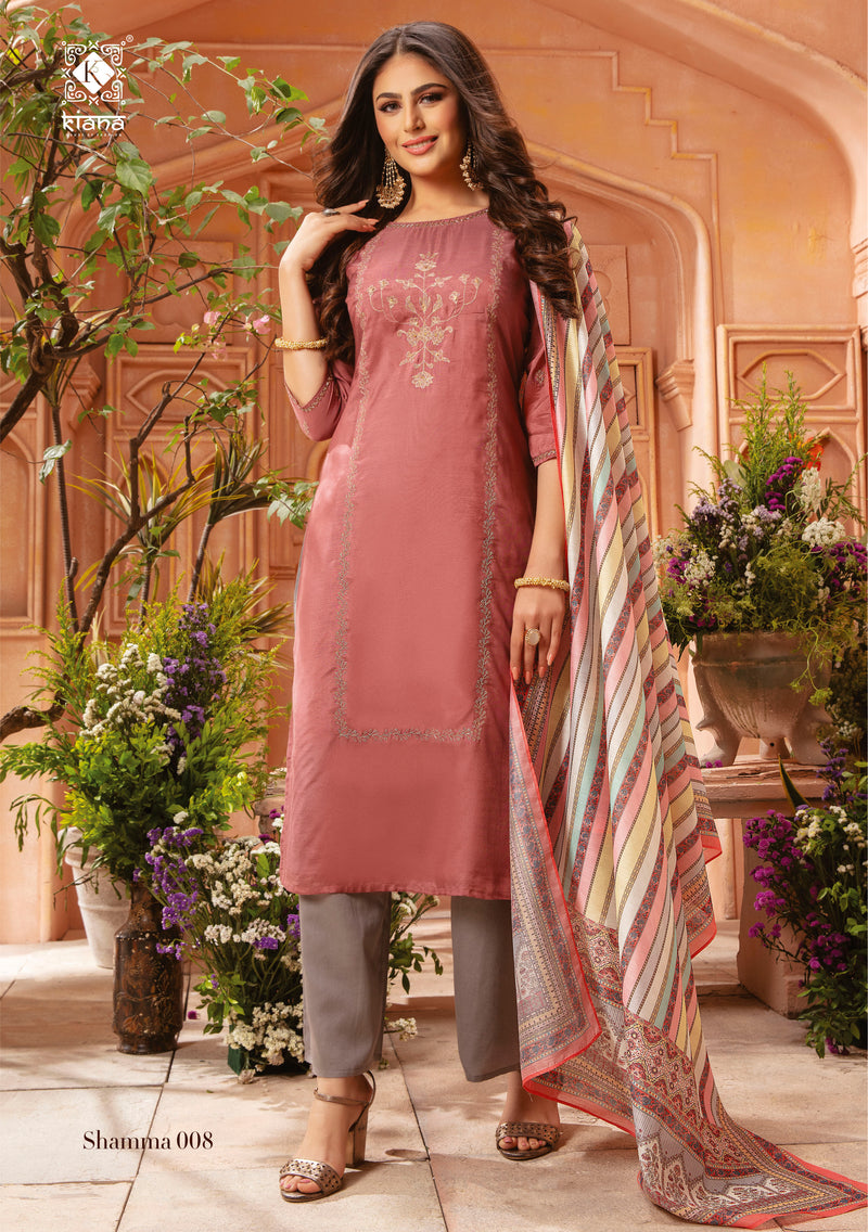 Kiana House Of Fashion Shamma Heavy Maslin Designer Kurti