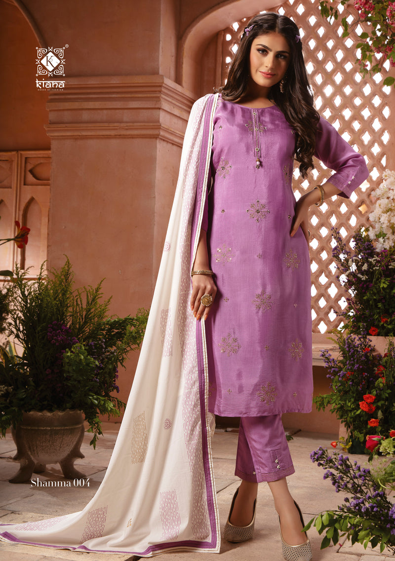 Kiana House Of Fashion Shamma Heavy Maslin Designer Kurti