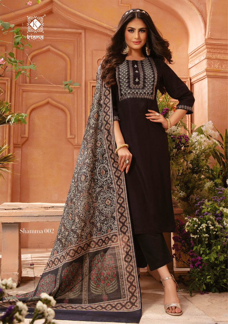 Kiana House Of Fashion Shamma Heavy Maslin Designer Kurti