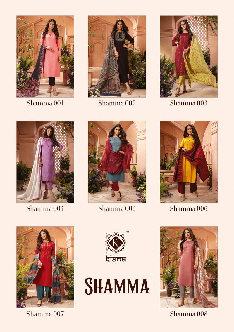 Kiana House Of Fashion Shamma Heavy Maslin Designer Kurti