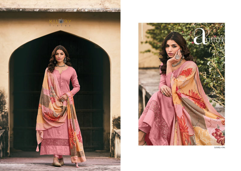 Kilory Trendz Ruhi Vol 5 Pure Jam Cotton Fancy Embroidery Work Salwar Suit