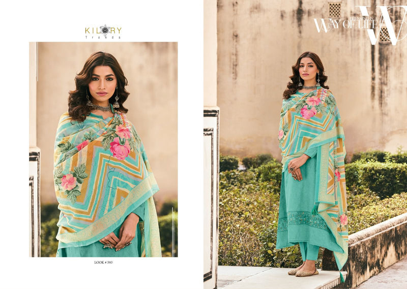 Kilory Trendz Ruhi Vol 5 Pure Jam Cotton Fancy Embroidery Work Salwar Suit