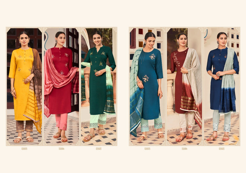 Kivi Collection Zibo Parampara Silk With Khatli Work Fancy Kurti