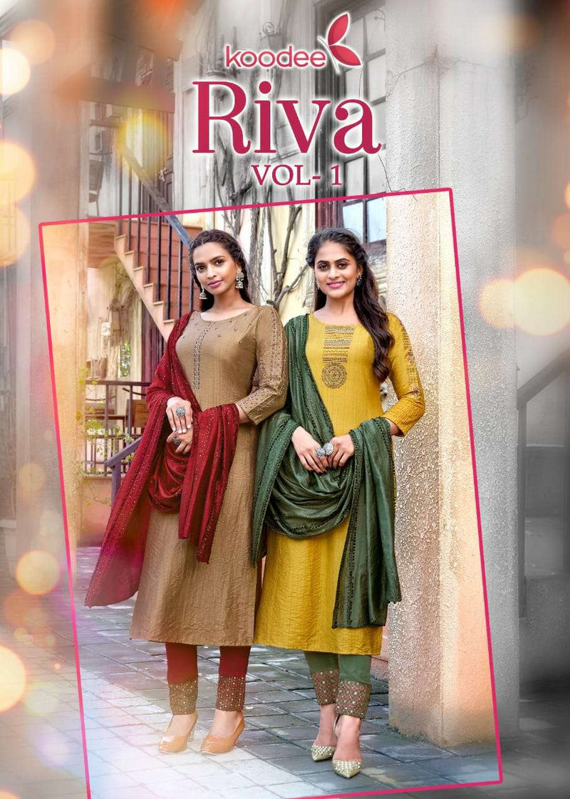 Koodee Presents Riva Vol 1 Viscose Weaving With Embroidery Work