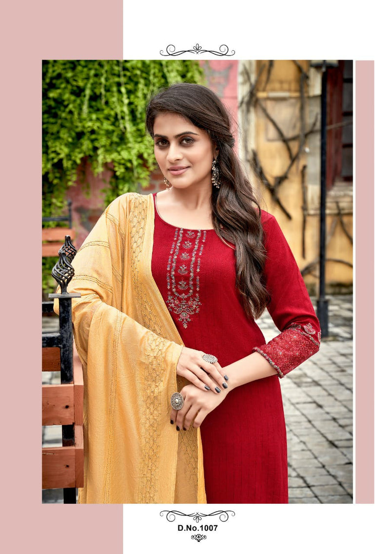 Koodee Saheli Vol 12 Ntlon Viscose With Stripe Fancy Kurti