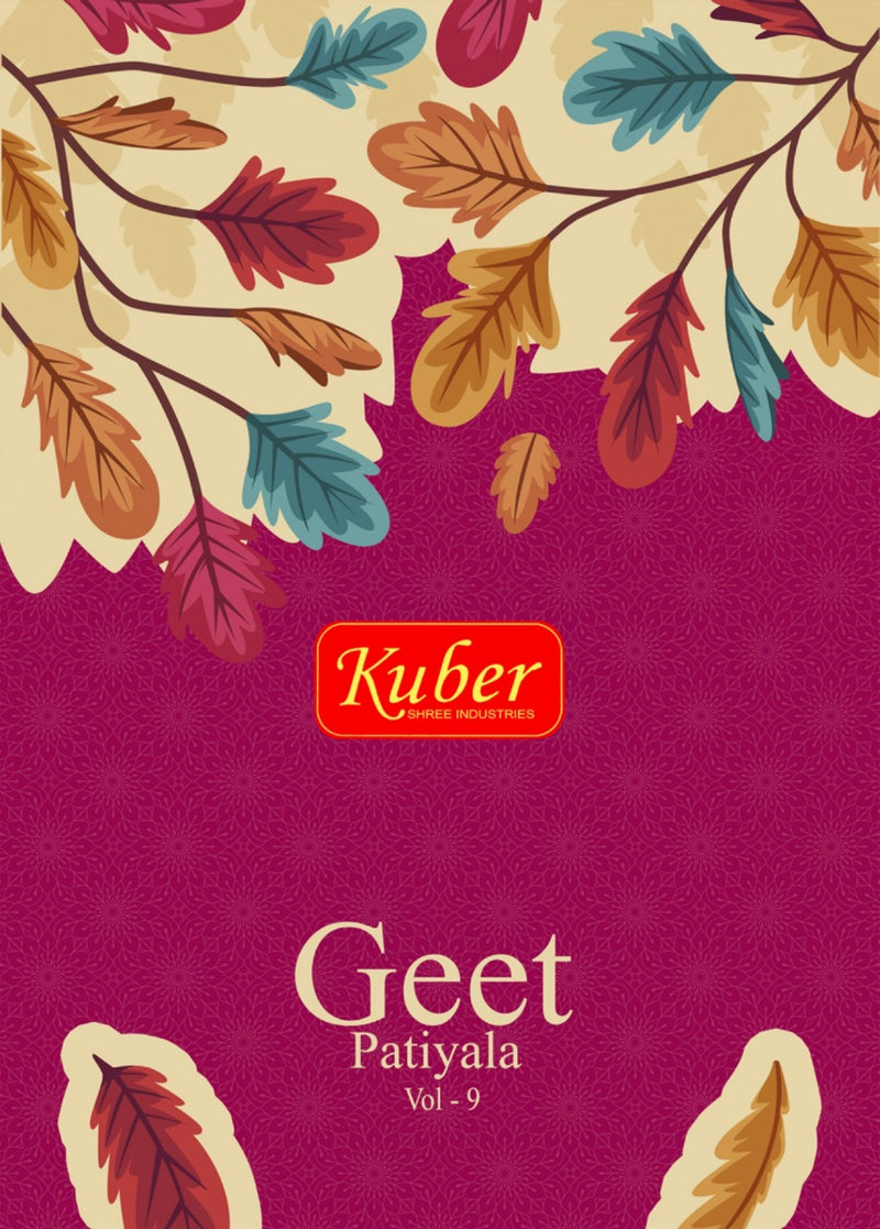 Kuber Geet Patiyala Vol 9 Pure Cotton Fency  Designer Salwar Suit