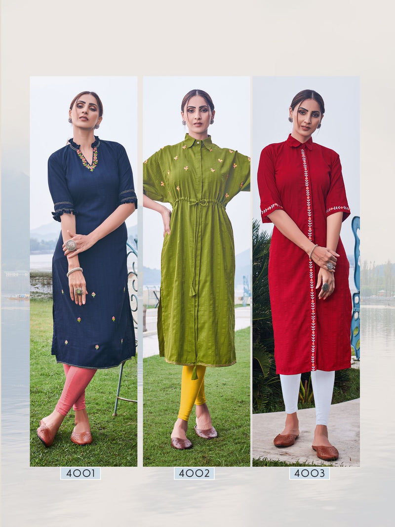 Kurti Times Daisy Polyester Viscose Fancy Designer kurti