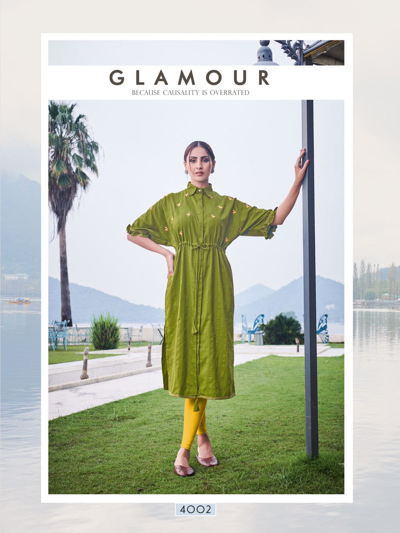Kurti Times Daisy Polyester Viscose Fancy Designer kurti