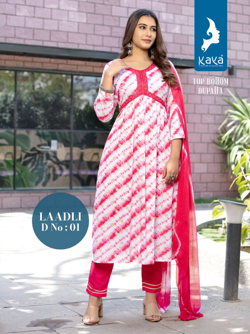 Kaya Laadli Rayon Printed Fancy Designer Party Wear Kurti
