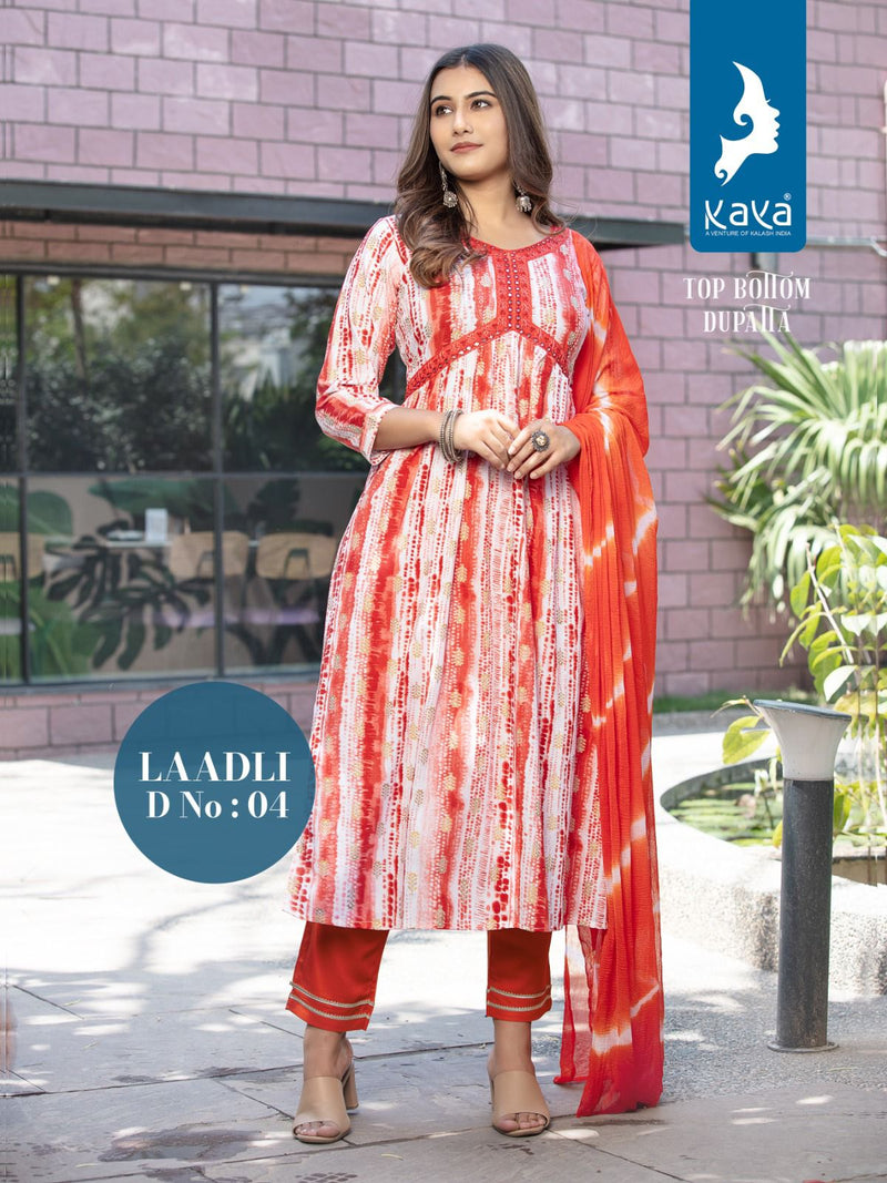 Kaya Laadli Rayon Printed Fancy Designer Party Wear Kurti