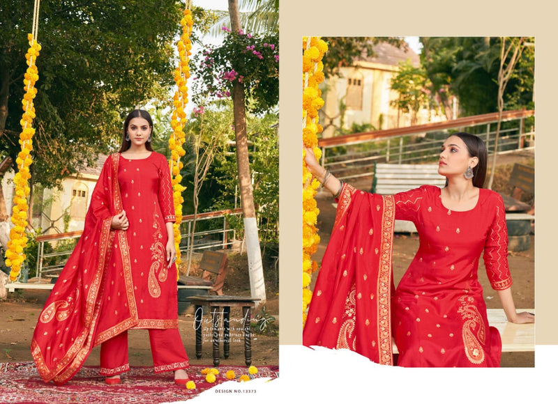Kalaroop Laavanya Jacquard With Heavy Embroidery Work Stylish Designer Festive Wear Fancy Kurti