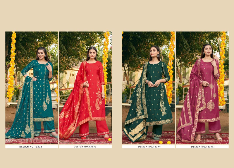Kalaroop Laavanya Jacquard With Heavy Embroidery Work Stylish Designer Festive Wear Fancy Kurti