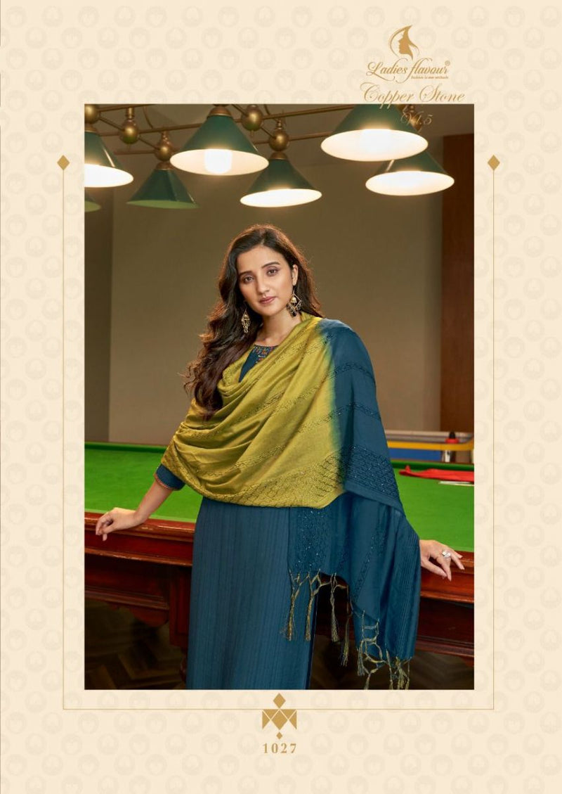 Ladies Flavour Copper Stone Vol 5 Nylon Viscose Causal Wear Kurti