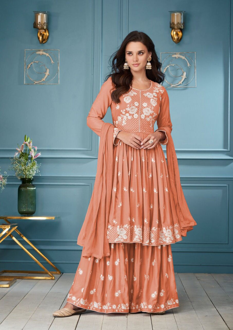Vamika Lakhnavi Vol 3 Rayon With Heavy Embroidery Work Stylish Designer Festive Wear Kurti