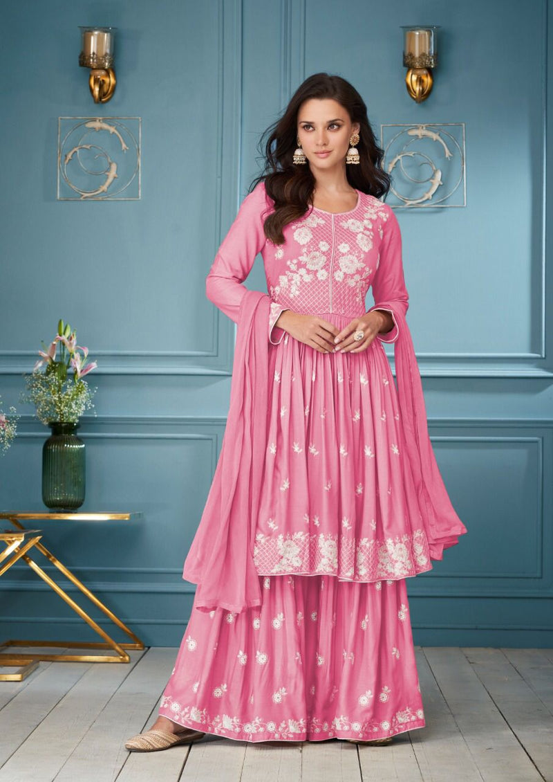 Vamika Lakhnavi Vol 3 Rayon With Heavy Embroidery Work Stylish Designer Festive Wear Kurti