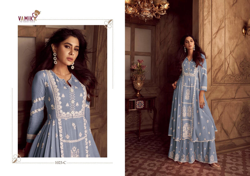Vamika Lakhnawi Vol 4 Premium Heavy Rayon Designer Kurti Collection