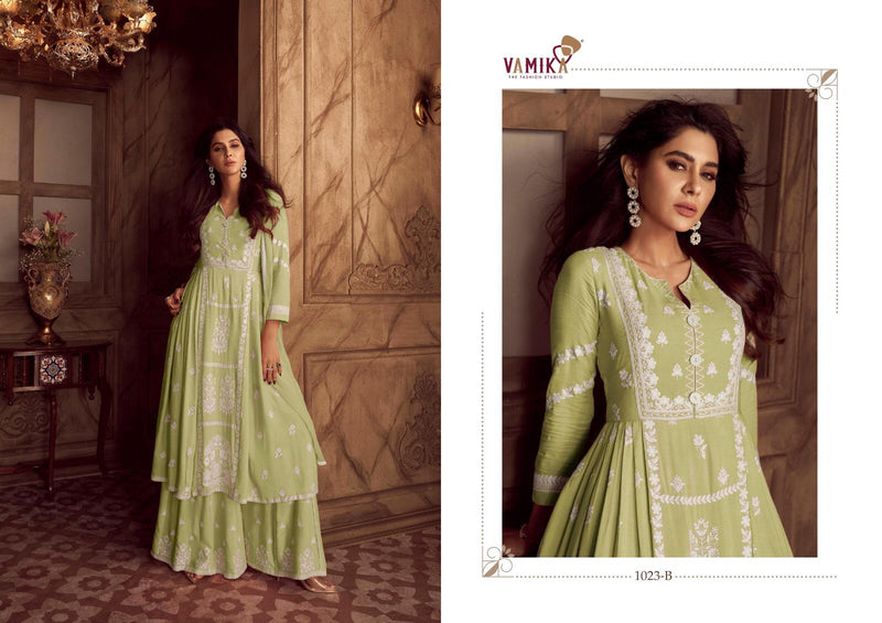 Vamika Lakhnawi Vol 4 Premium Heavy Rayon Designer Kurti Collection