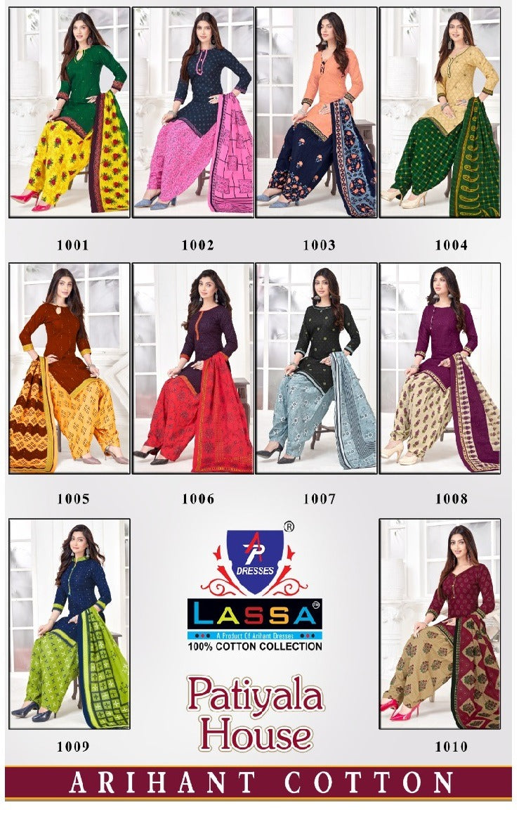 Arihant Cotton Lassa Patiyala House Pure Cotton Patiyala Style Festive Wear Salwar Kameez