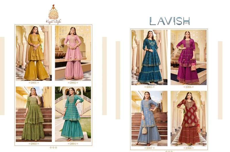 Kajal Style Lavish Vol 2 Pure Cotton With Heavy Embroidery Work Stylish Designer Flair Sharara