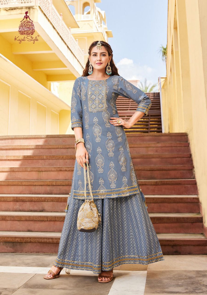 Kajal Style Lavish Vol 2 Pure Cotton With Heavy Embroidery Work Stylish Designer Flair Sharara