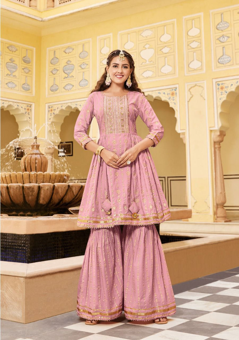 Kajal Style Lavish Vol 2 Pure Cotton With Heavy Embroidery Work Stylish Designer Flair Sharara