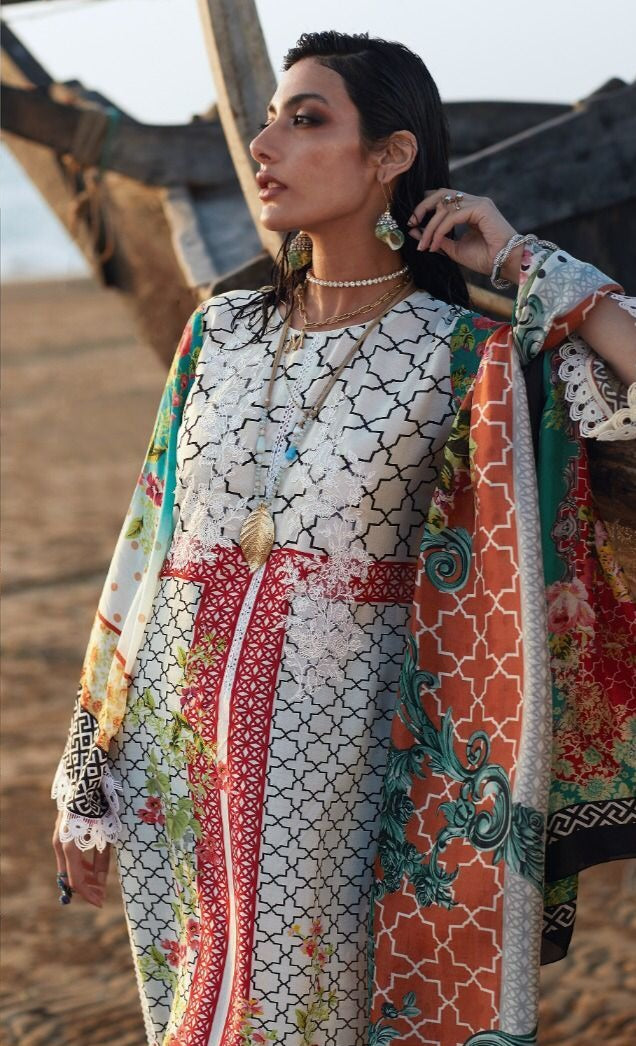 Varsha Lawn Special Edition Lawn Cotton Digital Printed Pakistani Style Party Wear Salwar Kameez