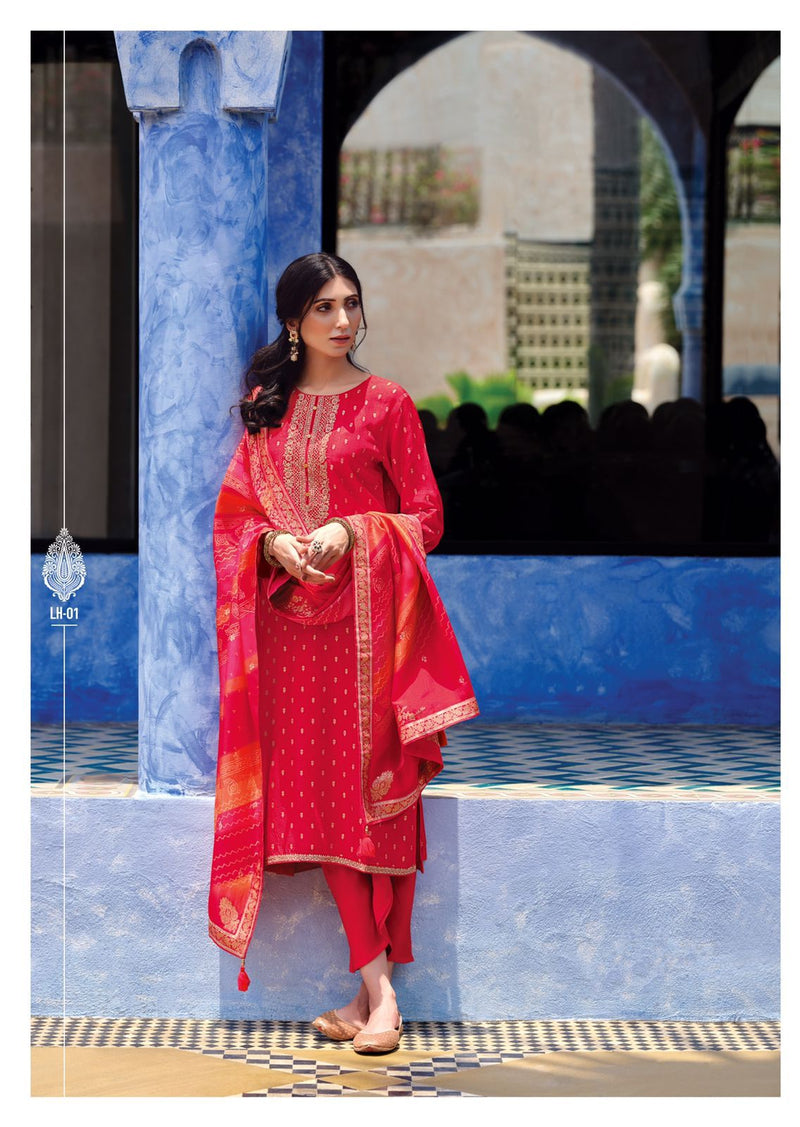 Varsha Leher Viscose With Heavy Embroidery Party Wear Salwar Kameez