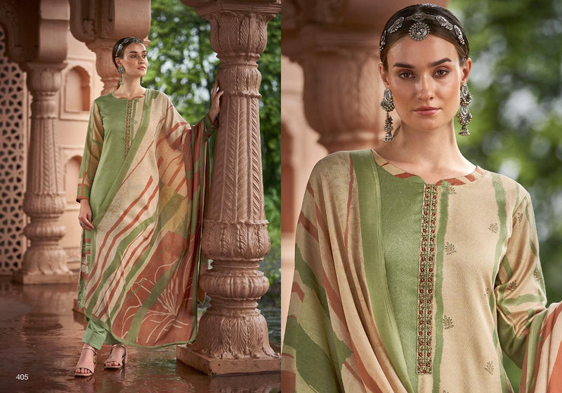 Sadhna Fashion Lehja Pashmina With fancy Work Stylish Designer Casual Wear Salwar Kameez