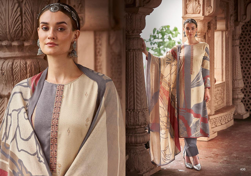Sadhna Fashion Lehja Pashmina With fancy Work Stylish Designer Casual Wear Salwar Kameez