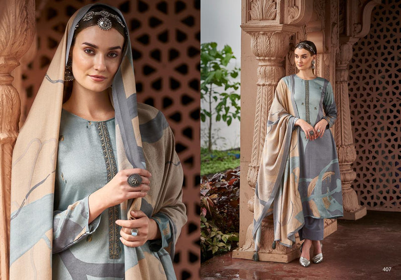 Sadhna Fashion Lehja Pashmina With fancy Work Stylish Designer Casual Wear Salwar Kameez