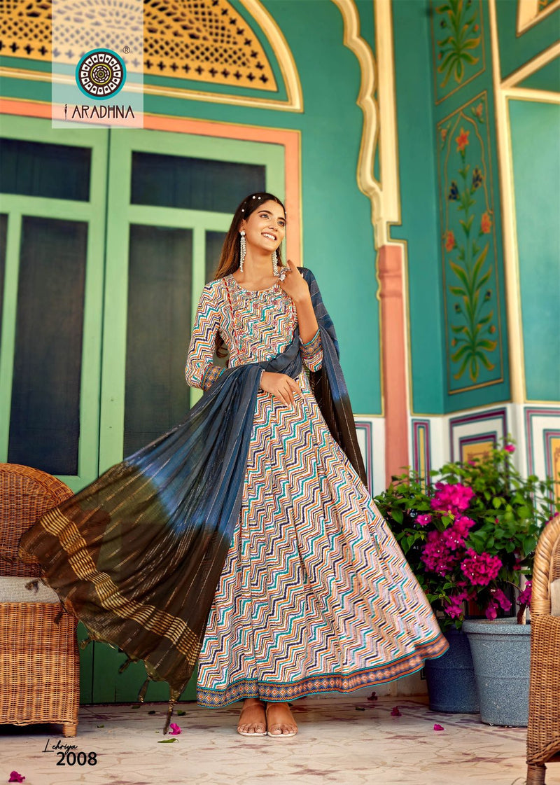 Aradhna Fashion Lehriya Vol 2 Rayon With Fancy Work Stylish Designer Festive Wear Long Kurti