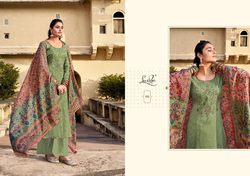 Levisha Lenet Jam Cotton Embroidered Party Wear Salwar Suits With Digital Prints