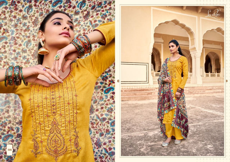 Levisha Lenet Jam Cotton Embroidered Party Wear Salwar Suits With Digital Prints