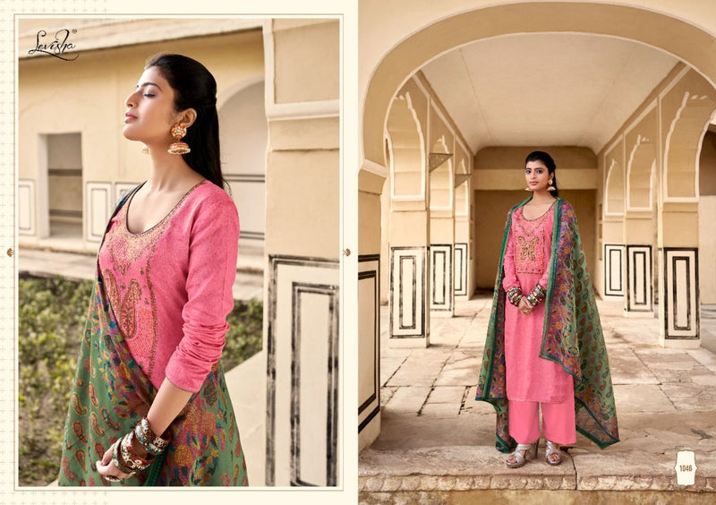 Levisha Lenet Jam Cotton Embroidered Party Wear Salwar Suits With Digital Prints