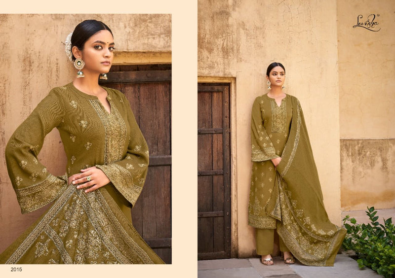 Levisha Alisha Pashmina Jacquard Kani Print Salwar Kameez
