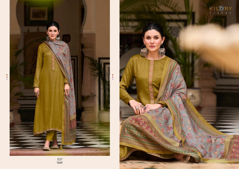 Kilory Trends Lihaaz Pashmina With Fancy Printed Work Stylish Designer Casual Look Salwar Kameez