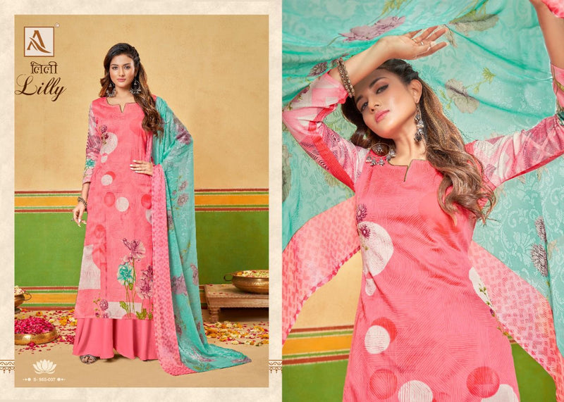 Alok Suits Lilly Jam Cotton Digital Printed Party Wear Salwar Suits