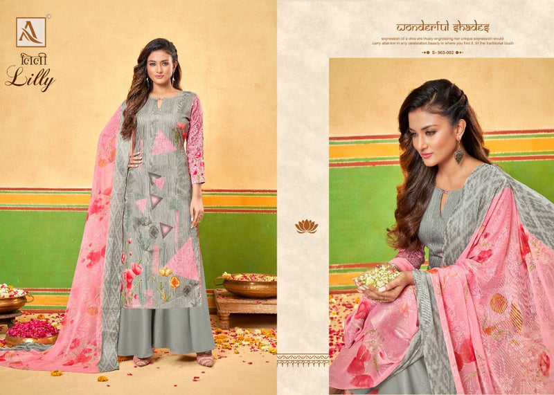 Alok Suits Lilly Jam Cotton Digital Printed Party Wear Salwar Suits