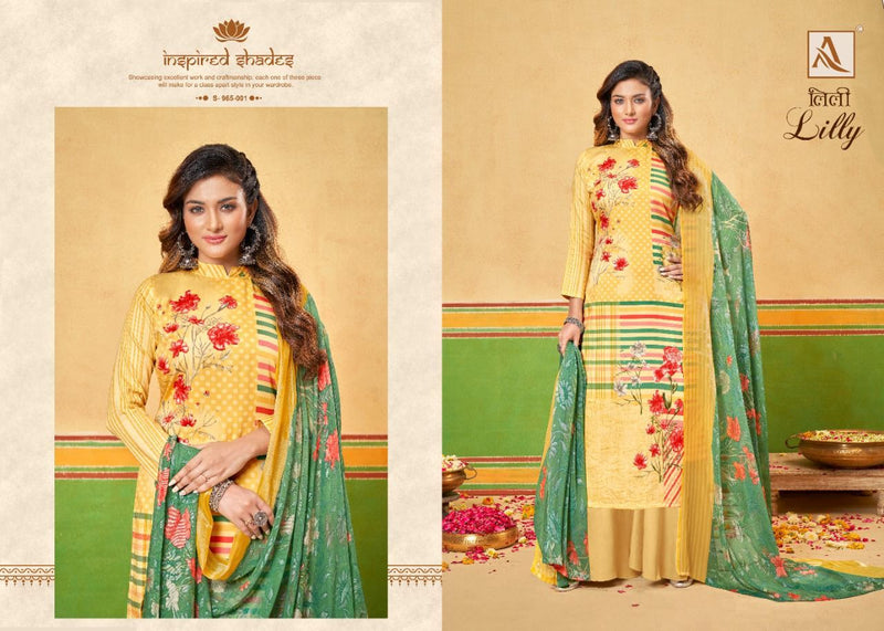 Alok Suits Lilly Jam Cotton Digital Printed Party Wear Salwar Suits