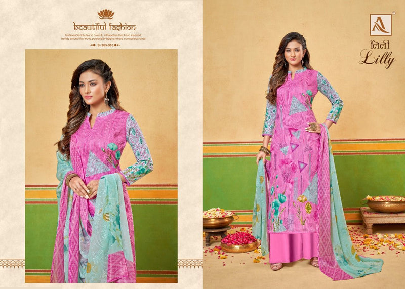 Alok Suits Lilly Jam Cotton Digital Printed Party Wear Salwar Suits