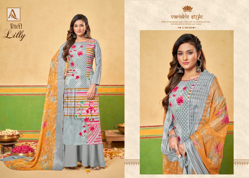 Alok Suits Lilly Jam Cotton Digital Printed Party Wear Salwar Suits