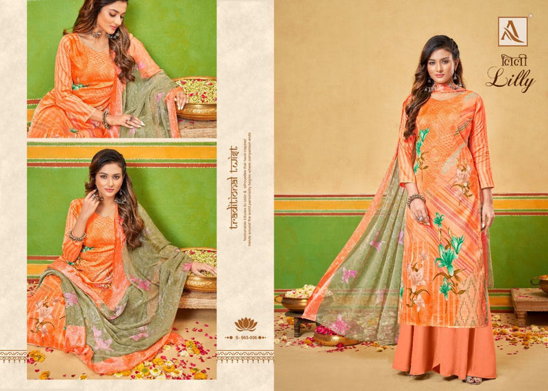 Alok Suits Lilly Jam Cotton Digital Printed Party Wear Salwar Suits