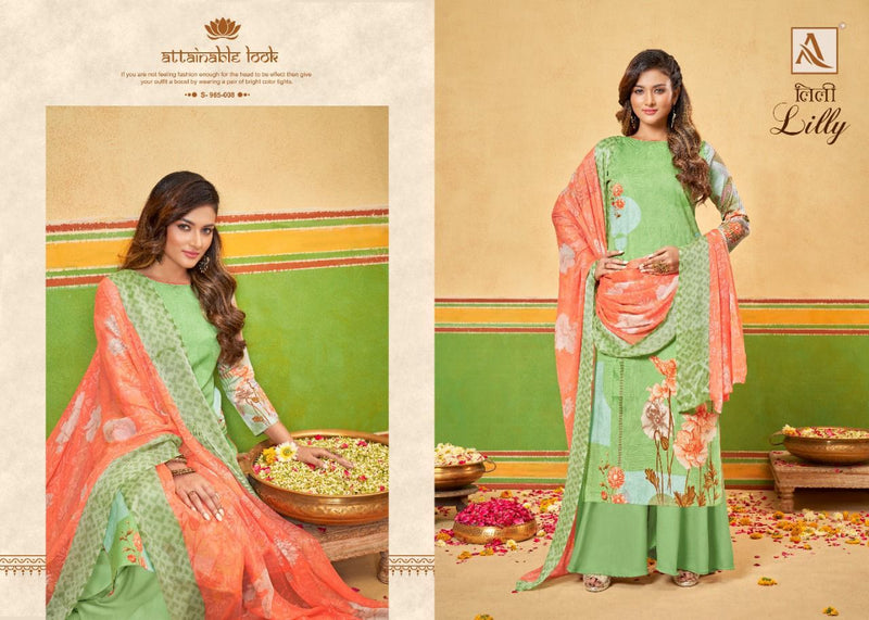 Alok Suits Lilly Jam Cotton Digital Printed Party Wear Salwar Suits