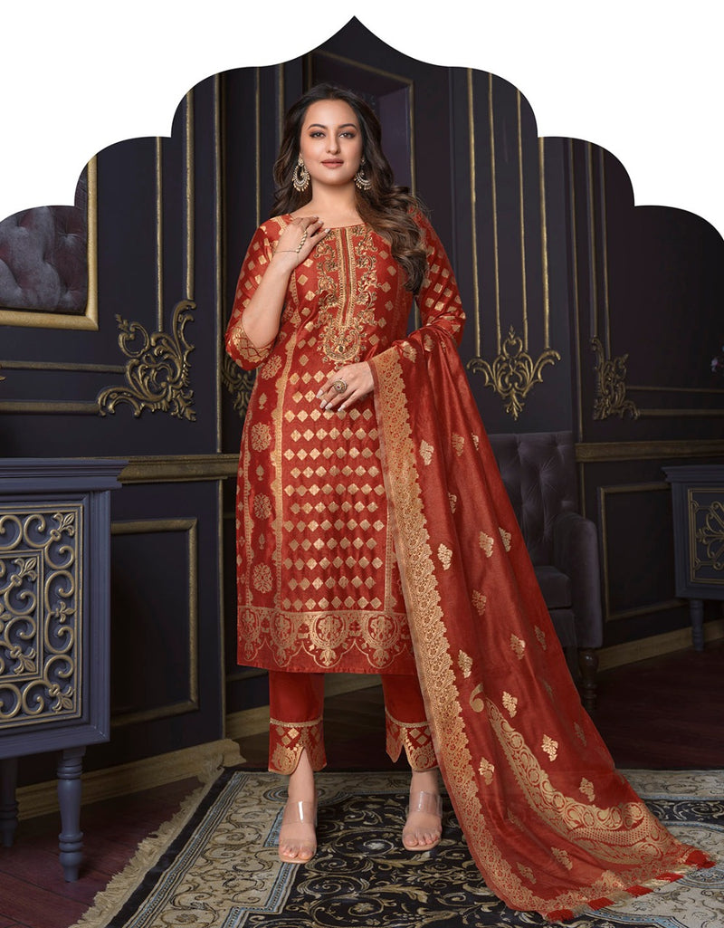 Lily & Lali Silk Kari Vol 2 Jacquard With Embroidery Work Stylish Designer Festive Wear Kurti