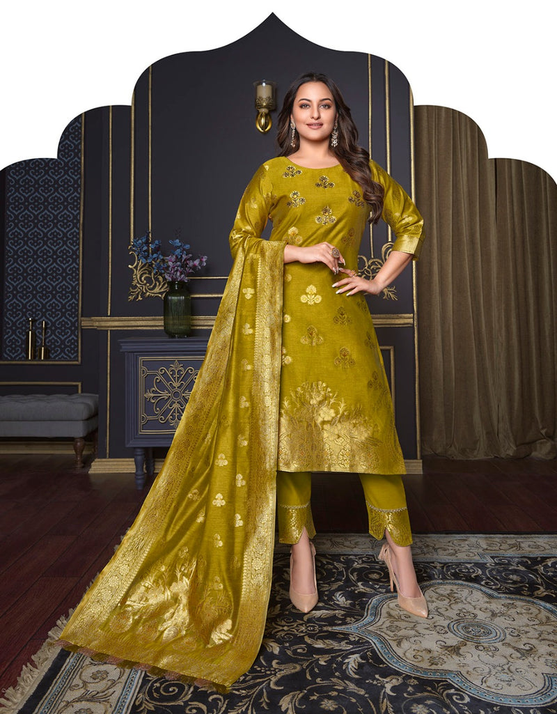 Lily & Lali Silk Kari Vol 2 Jacquard With Embroidery Work Stylish Designer Festive Wear Kurti